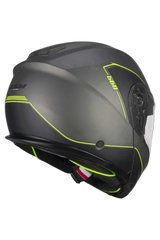 CGM - 560G MAD RIDE Moto Modulare Caschi Grafite Giallo fluo opaco 