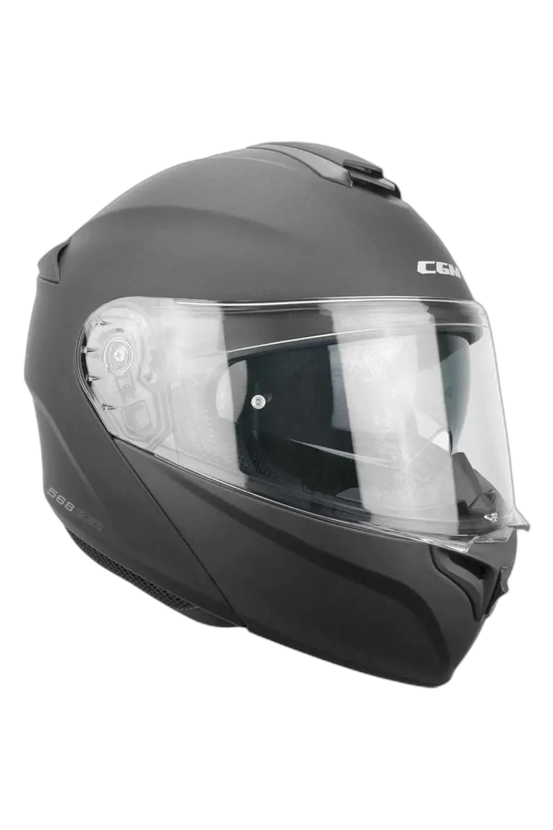 CGM 568A BER MONO Moto Modulare Caschi Abatible Grafito Mate 