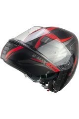 CGM 569G C-MAX CITY Modular Caschi Motociclismo Nero Rosso opaco 