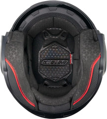 CGM 160G JAD RIDE Motociclismo Jet Caschi Nero Rosso opaco