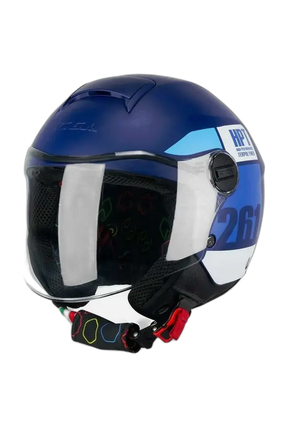 CGM 261X MINI SIGN Moto Aperta Caschi Blu Azzurro opaco 