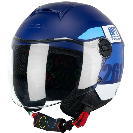 CGM - 261X MINI SIGN Moto Aperta Caschi Blu Azzurro opaco