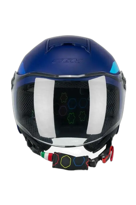 CGM 261X MINI SIGN Moto Aperta Caschi Blu Azzurro opaco 