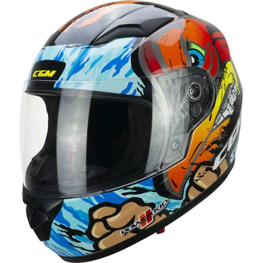 CGM - 265X LUCKY BOXER INTEGRAL CASCO Azzurro Rosso Verde – Yamoto.it