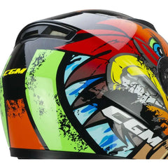 CGM - 265X LUCKY BOXER INTEGRAL CASCO Azzurro Rosso Verde