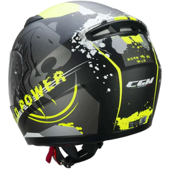 CGM 265G LUCKY WILD INTEGRALI CASCHI BAMBINI Nero Giallo fluo opaco 