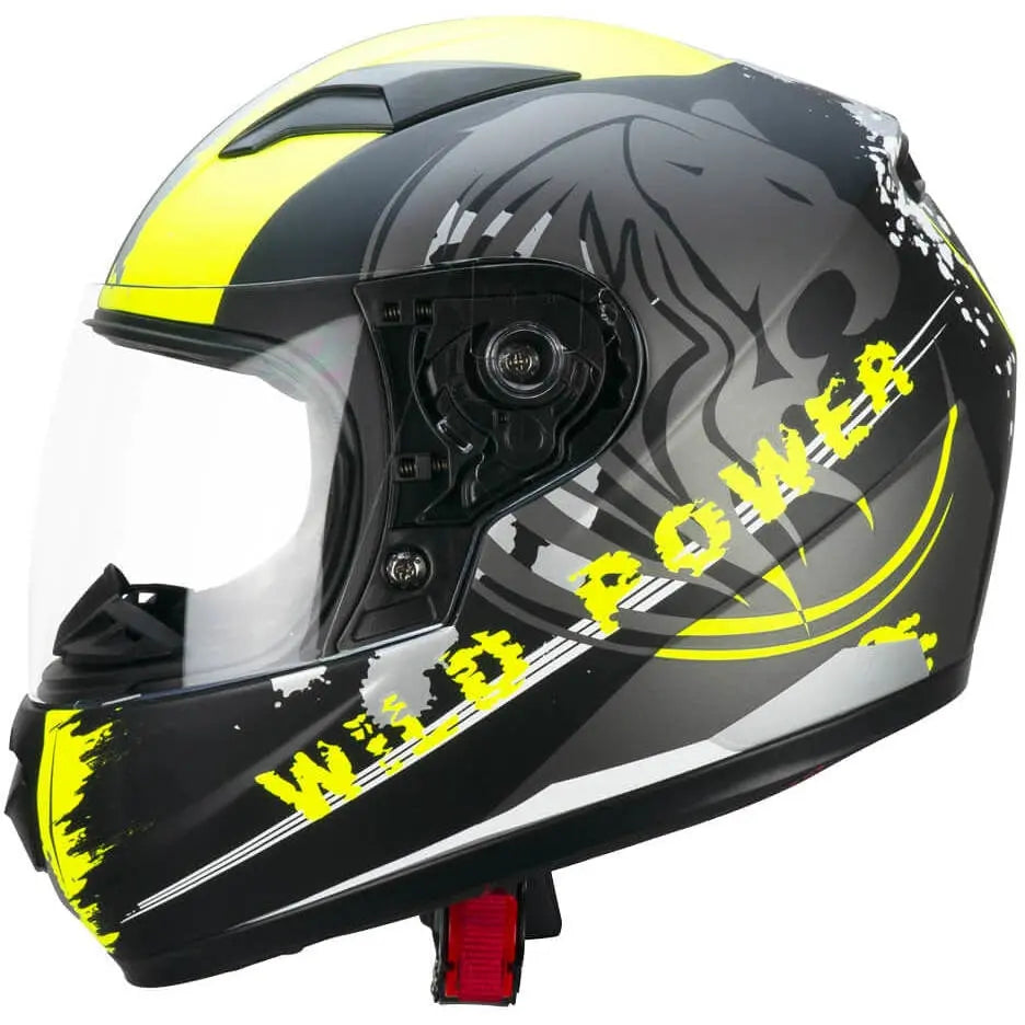 CGM - 265G LUCKY WILD INTEGRAL CASCO Nero Giallo fluo opaco