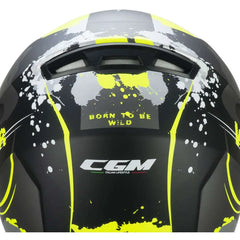 CGM - 265G LUCKY WILD INTEGRAL CASCO Nero Giallo fluo opaco
