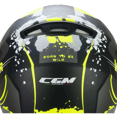 CGM 265G LUCKY WILD INTEGRALI CASCHI BAMBINI Nero Giallo fluo opaco 