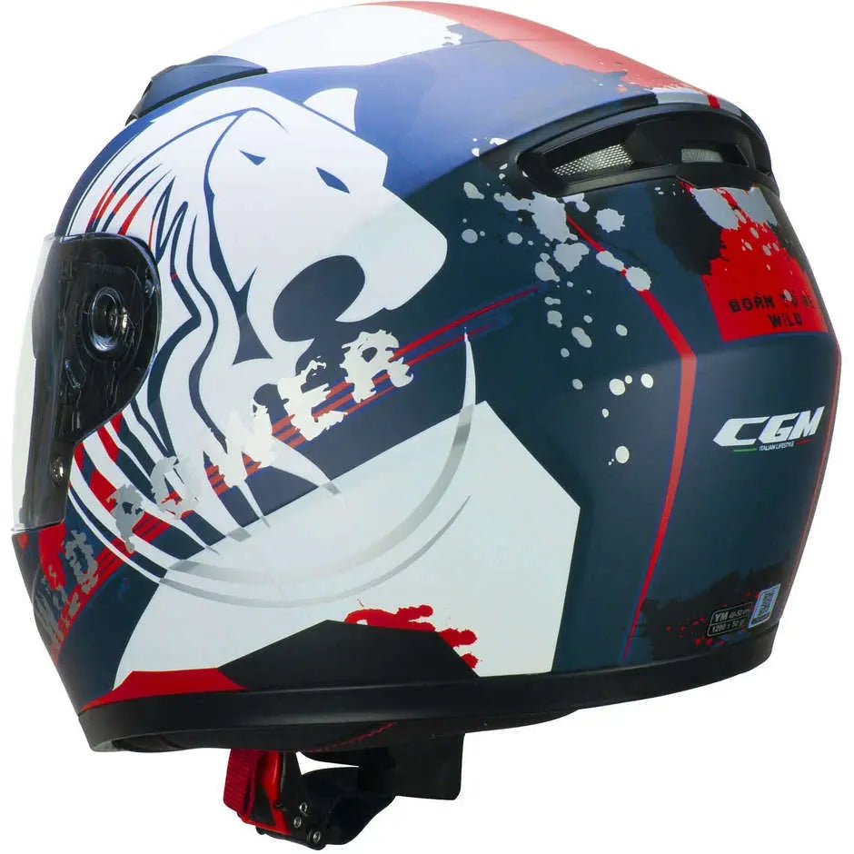 CGM - 265G LUCKY WILD Blu Bianco opaco - SECURTEX MOTOR S.L (t/a MaximoMoto)