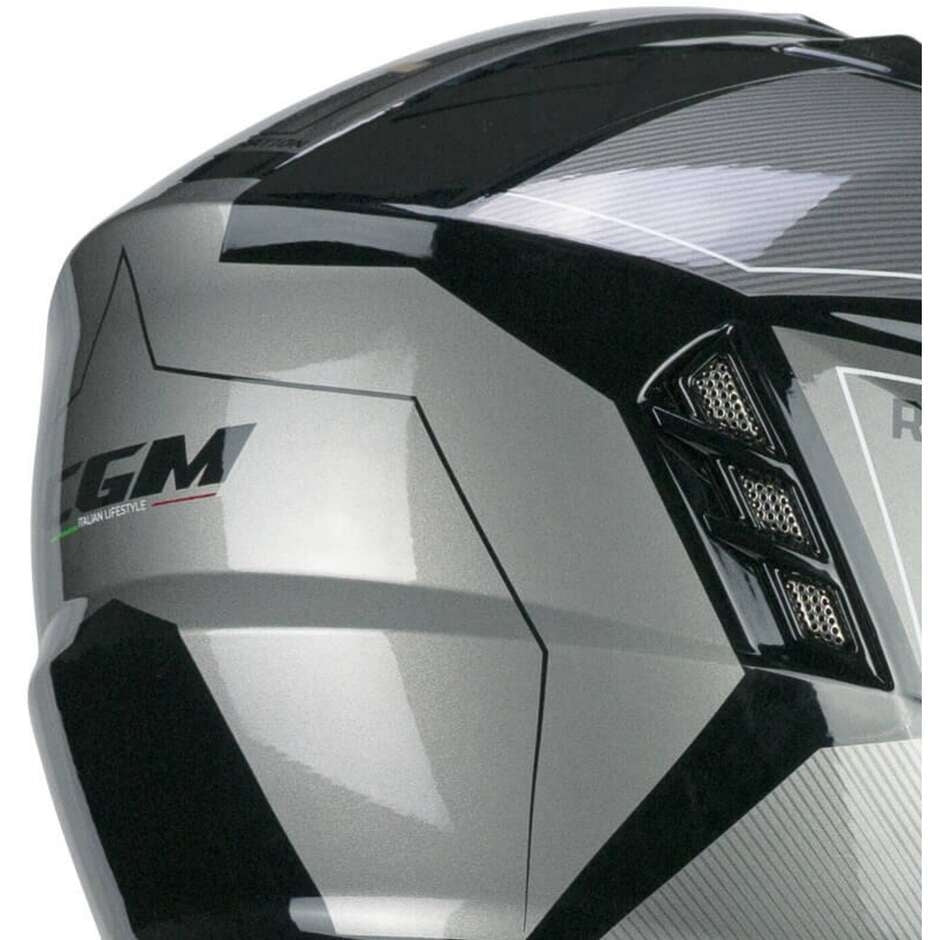 CGM 155S Rush Race Casco Jet da Motociclista Nero Grafite - Yamoto.it