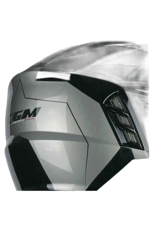 CGM 155S Rush Race Casco Jet da Motociclista Nero Grafite 