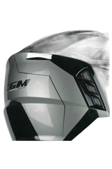 CGM 155S Rush Race Casco Jet da Motociclista Nero Grafite 