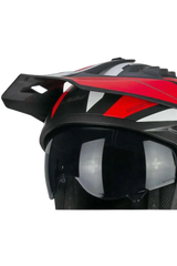 CGM 155G RUSH DUAL casco Jet Nero Rosso opaco 