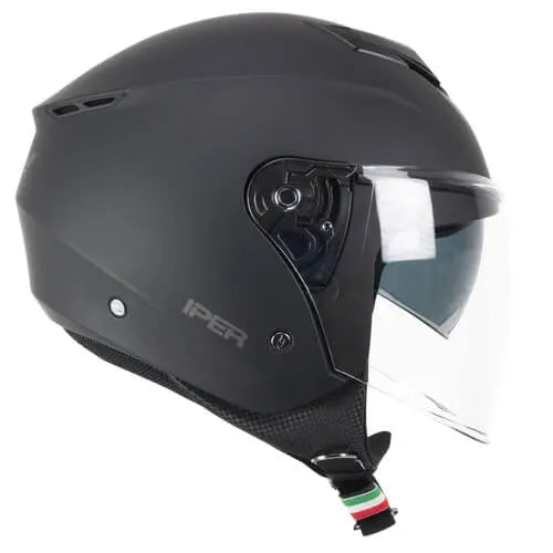 CGM 126A IPER MONO Motociclo Jet Caschi Nero