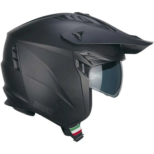 CGM 155G Rush Mono Jet Caschi Moto Nero Mate