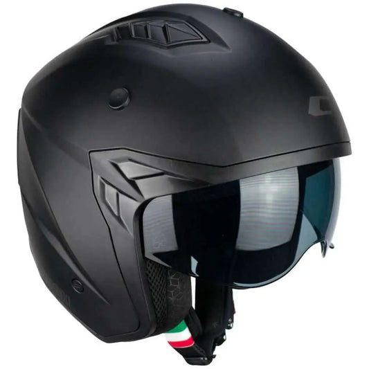 CGM 155G Rush Mono Jet CaschI Moto Nero Mate