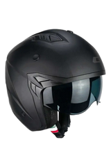 CGM 155G Rush Mono Jet Caschi Moto Nero Mate 