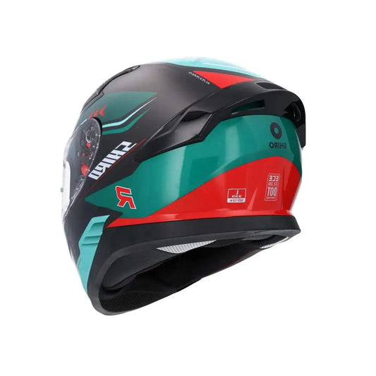 SHIRO katana orbe Motociclo integrale Caschi Verde 