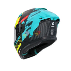 SHIRO FF939 Alpha Moto Integrale Caschi Verde Giallo Flou 