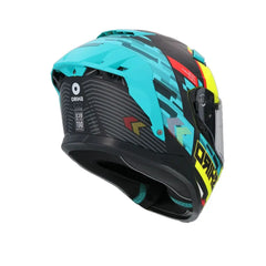 SHIRO FF939 Alpha Moto Integrale Caschi Verde Giallo Flou 