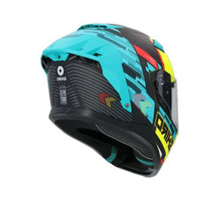 SHIRO FF939 Alpha Moto Integrale Caschi Verde Giallo Flou 