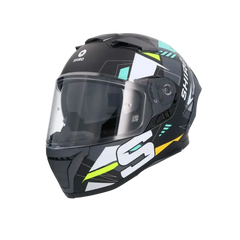 SHIRO FF939 Alpha Motociclo Integrale Caschi Opaco Nero Bianco Verde 