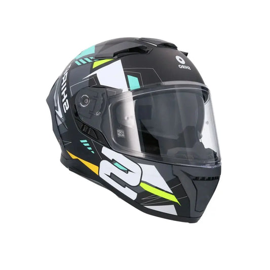 SHIRO FF939 Alpha Motociclo Integrale Caschi Opaco Nero Bianco Verde 