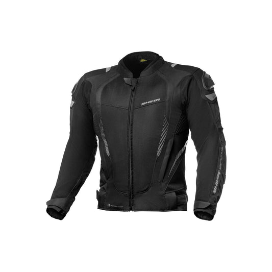 SHIMA Mesh Pro moto tessuto Giacca Nera