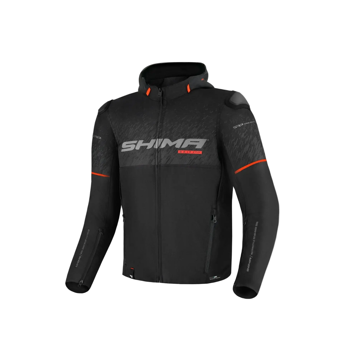 SHIMA Drift Giacca tessuto per uomo moto NERA 