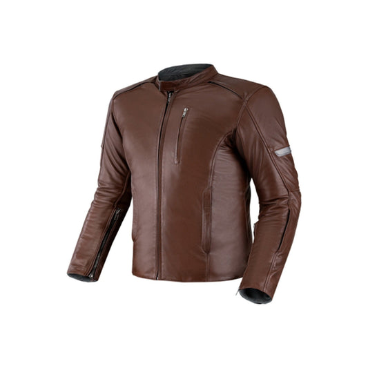 SHIMA Hunter+ 2.0 moto pelle Giacca Marrone