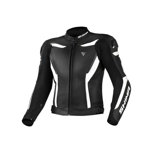 SHIMA Chase Giacche pelle Uomo motociclista Nera Bianca – Yamoto.it