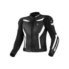SHIMA Chase Giacche pelle Uomo motociclista Nera Bianca 