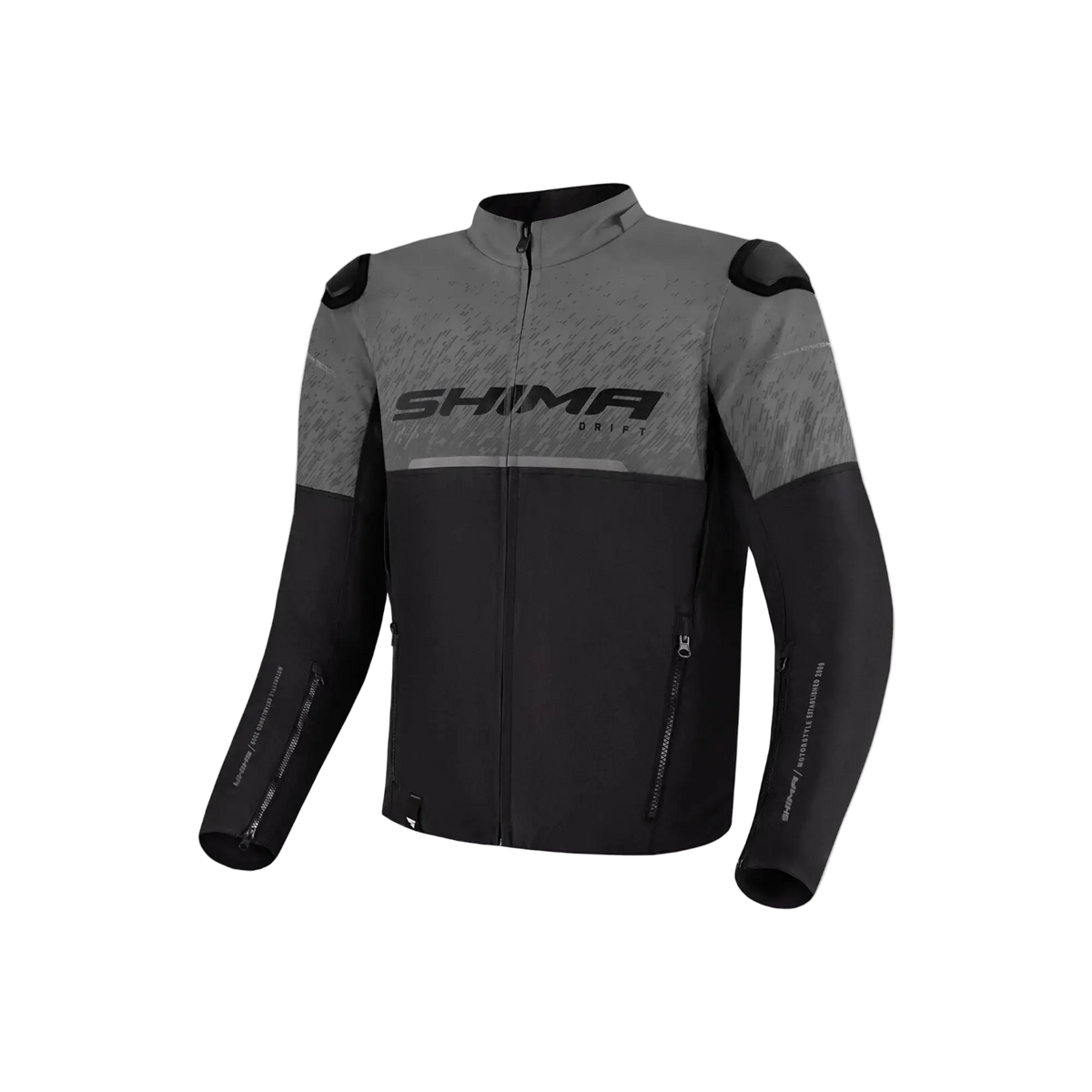 SHIMA Drift Uomo Giacca motociclista tessuto Nero Grigio 