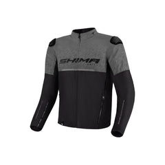 SHIMA Drift Uomo Giacca motociclista tessuto Nero Grigio