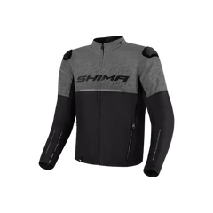 SHIMA Drift Uomo Giacca motociclista tessuto Nero Grigio 