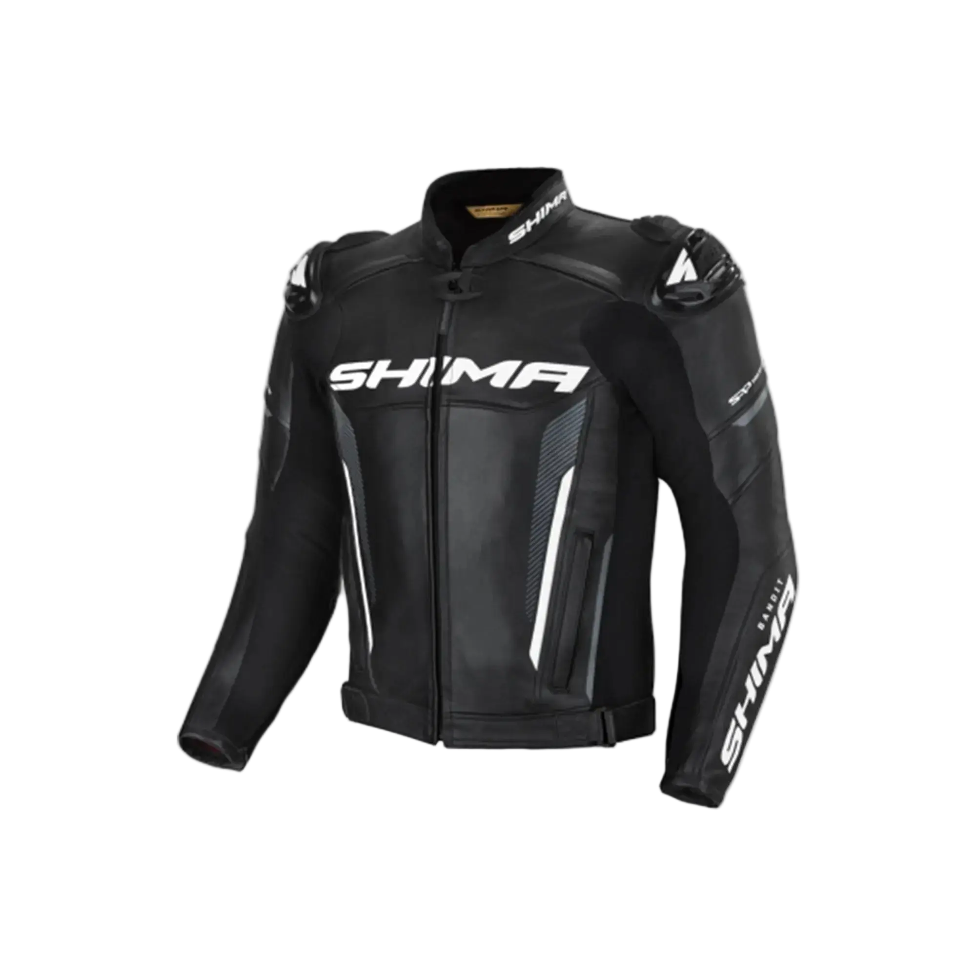 SHIMA Bandit Uomo motociclista pelle Giacca Nera 
