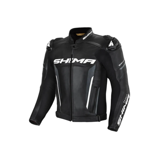 SHIMA Bandit Uomo motociclista pelle Giacca Nera 