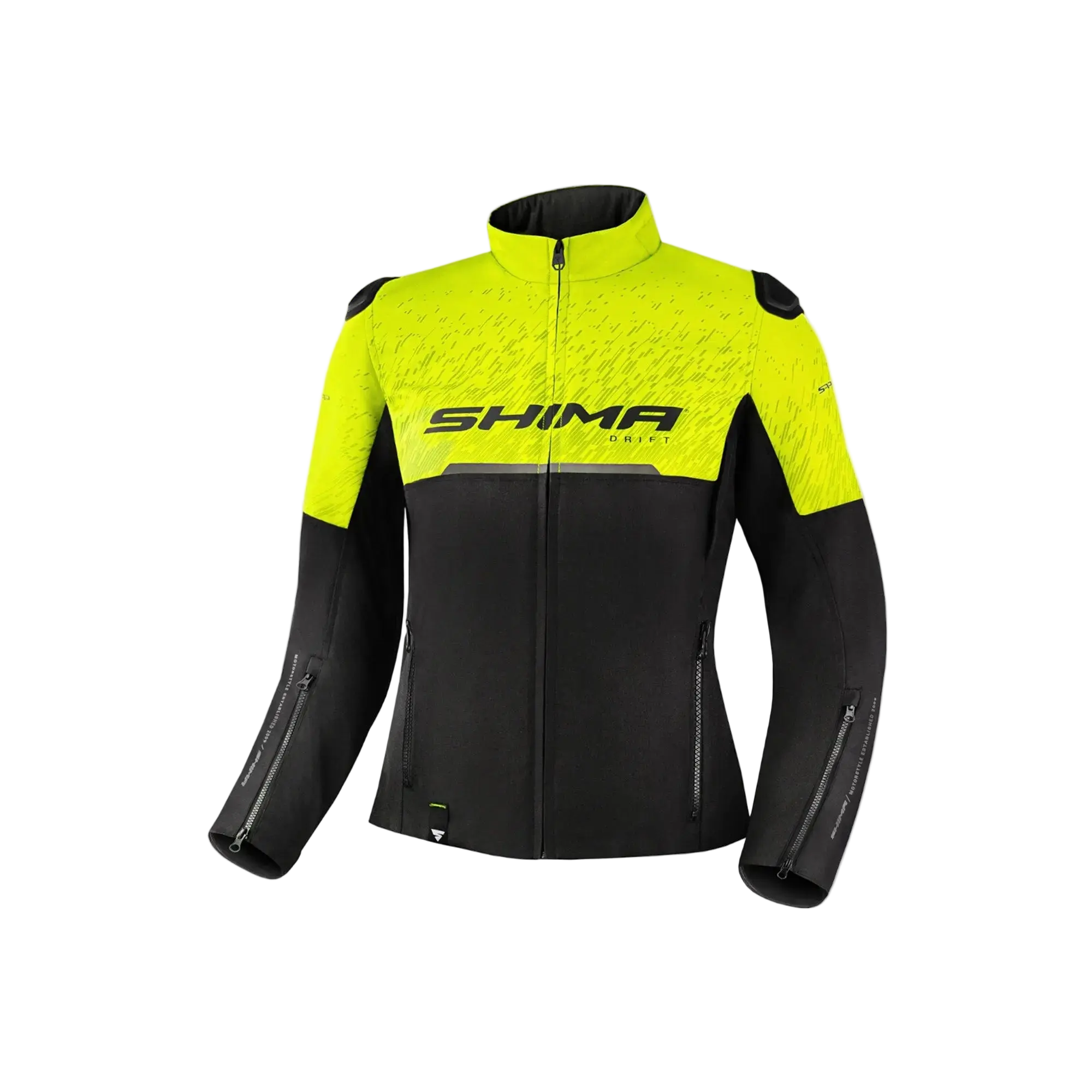 SHIMA Drift Signore Giacca moto tessuto FLUO 