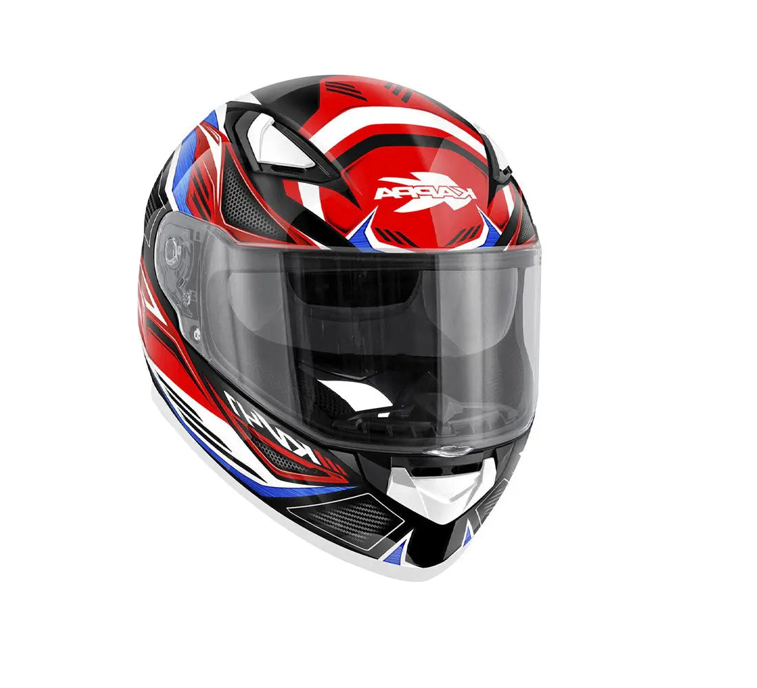 KAPPA KV41 Dallas Moto integrali Caschi Rosso Blu Bianco