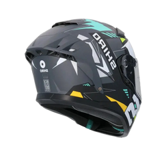 SHIRO FF939 Alpha Motociclo Integrale Caschi Opaco Nero Bianco Verde 