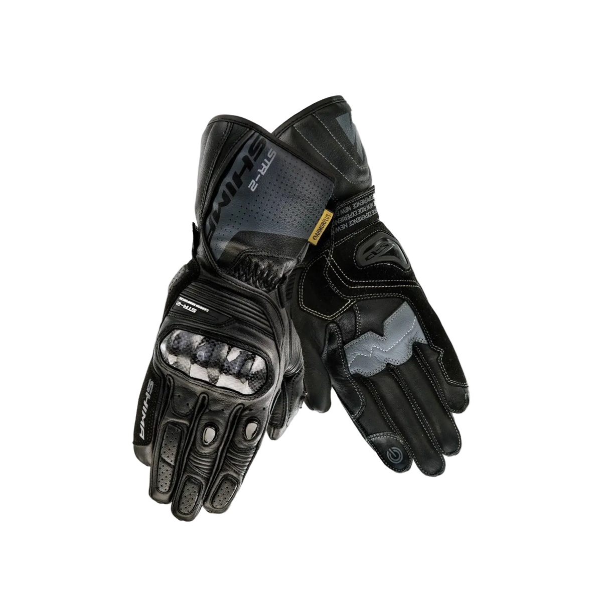 SHIMA STR-2 GUANTI CORTI DA CORSA NERO 