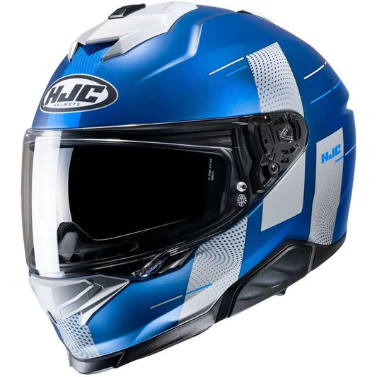 HJC-i71 PEKA MC2SF Moto Integrale Caschi Bianco Opaco Blu