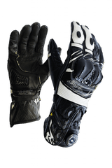 MugenRace G-MNR 2480 COWY Sport Moto Guanti Bianco Nero 