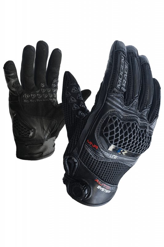 MUGENRACE G-MNR-2484 ABR-G Moto Corti Guanti Neri