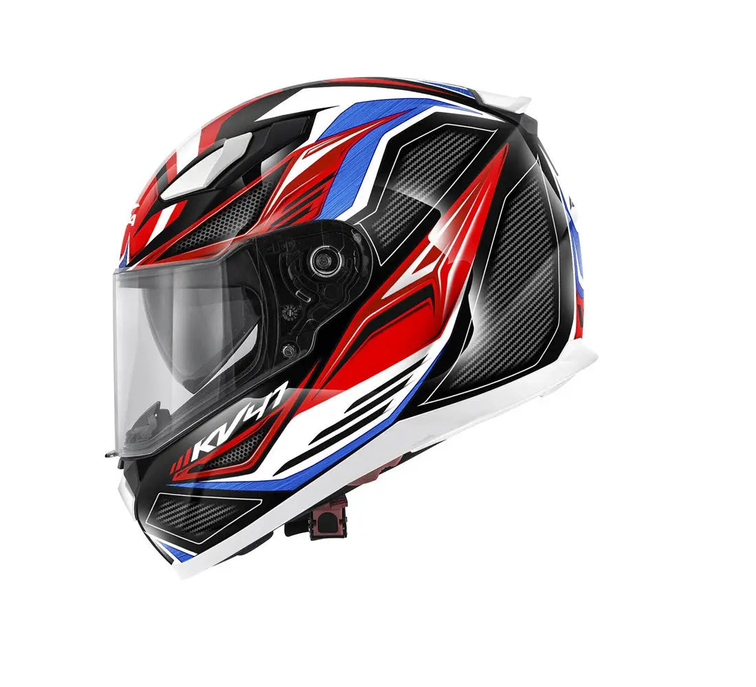 KAPPA KV41 Dallas Moto integrali Caschi Rosso Blu Bianco