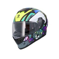 SHIRO RAPTOR CRAZY RABBIT MOTO INTEGRALI CASCHI NERO ROSA GIALLO FLOU 