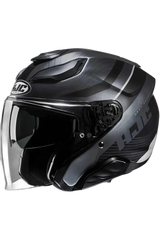HJC F31 NABY MC5SF Moto Jet Caschi Grigio Nero 