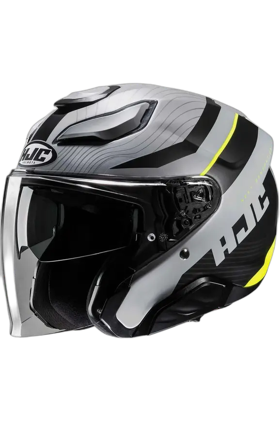 HJC F31 NABY MC3HSF Moto Jet Caschi Grigio Opaco Nero 