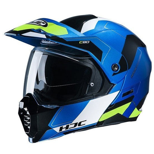  HJC C80 Rox MC24 sportivi apribili modulari Caschi da motocicletta blu